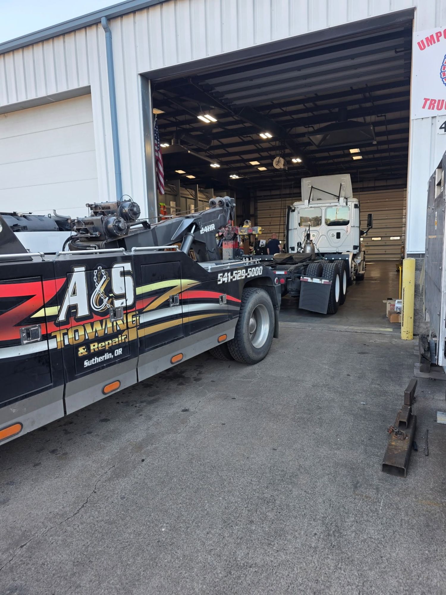 A&S Towing shop and bay